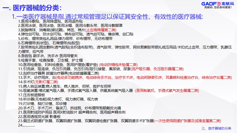 UDI醫(yī)療器械唯一標(biāo)識(shí)分類！